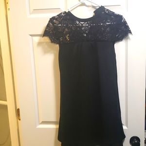 Black slip dress